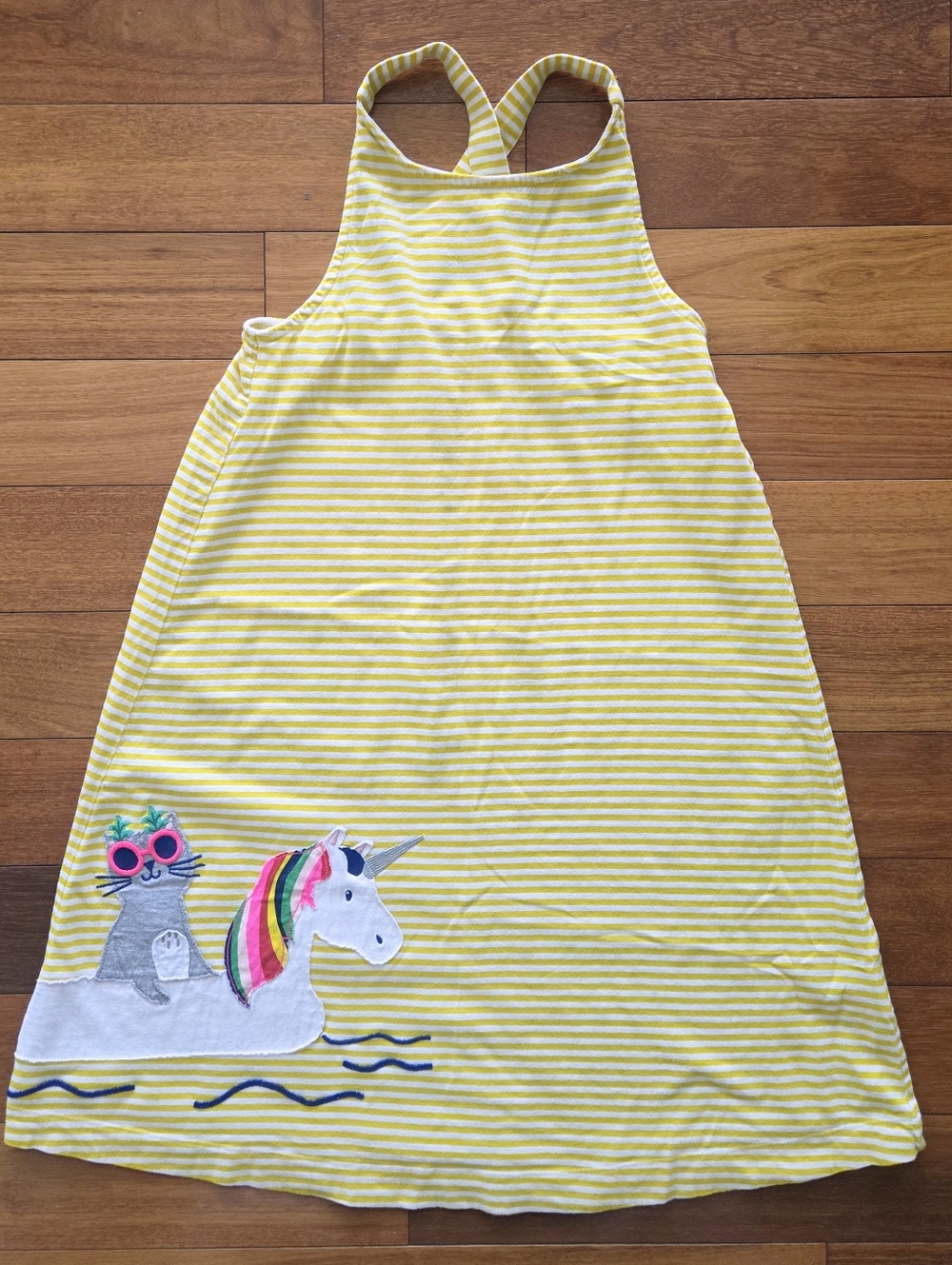 Mini Boden Unicorn and Cat Floatie Dress, Great For Vacation Season!